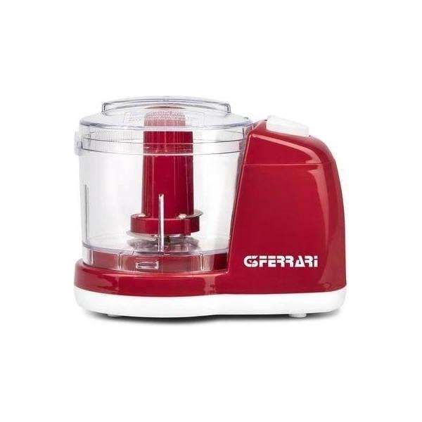 G3ferrari Tritatutto Realmix 2, 150 W, Capacità 350 ml, Funzione Pulse, Lame INOX, Doppia sicurezza, Bianco/Rosso